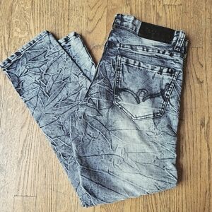 Rocawear Distressed Denim Jeans - Blue Size W32x28